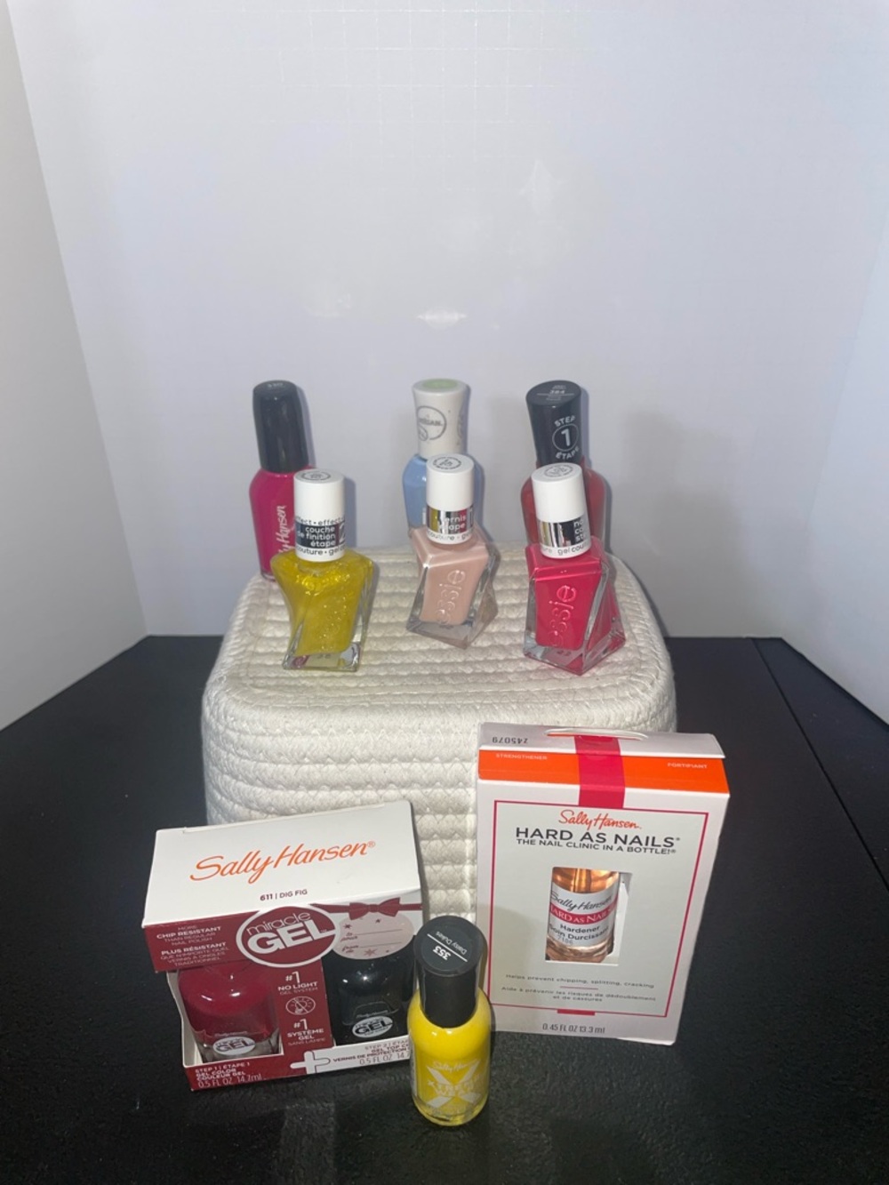 Sally Hansen Mixed Nail Polish Set in Yellow, Pink, Coral, Nude